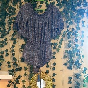 Olivaceous bohemian romper